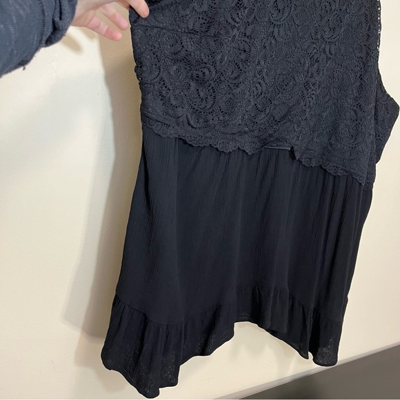 Torrid Babydoll Gauze With Lace Halter Tank Top - Picture 5 of 16